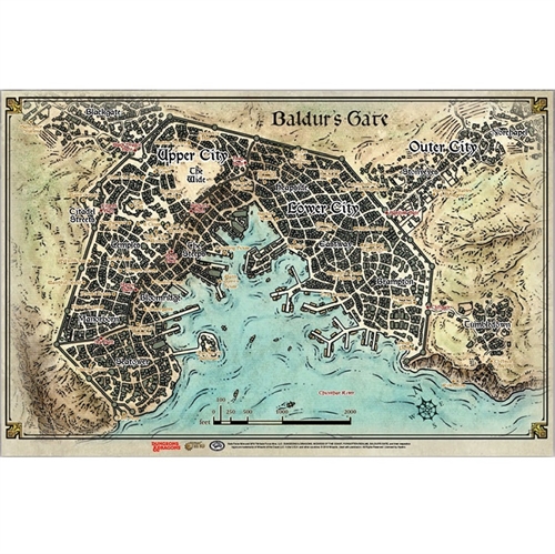 DnD 5e - Baldurs Gate Descent Into Avernus - Baldurs Gate Map